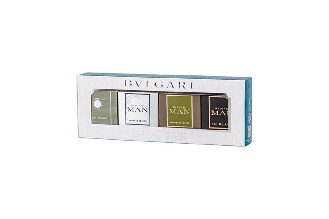 Bvlgari Coffret : Pour Homme Eau de Toilette 5 ml + Man Wood Essence Eau de Parfum 5 ml + Man In Black