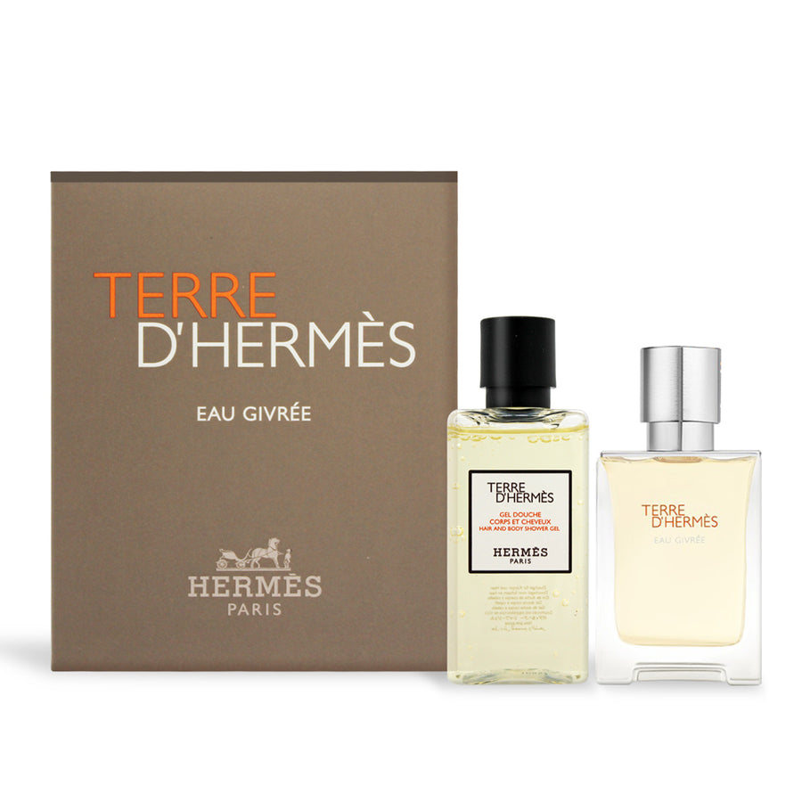 Shop now at Beauty Vendor Australia Online -Hermès Terre d'Hermès Set : Eau Givrée Eau de Parfum 100 ml + Shower Gel 80 ml - Premium Range from Hermes - Just $210!