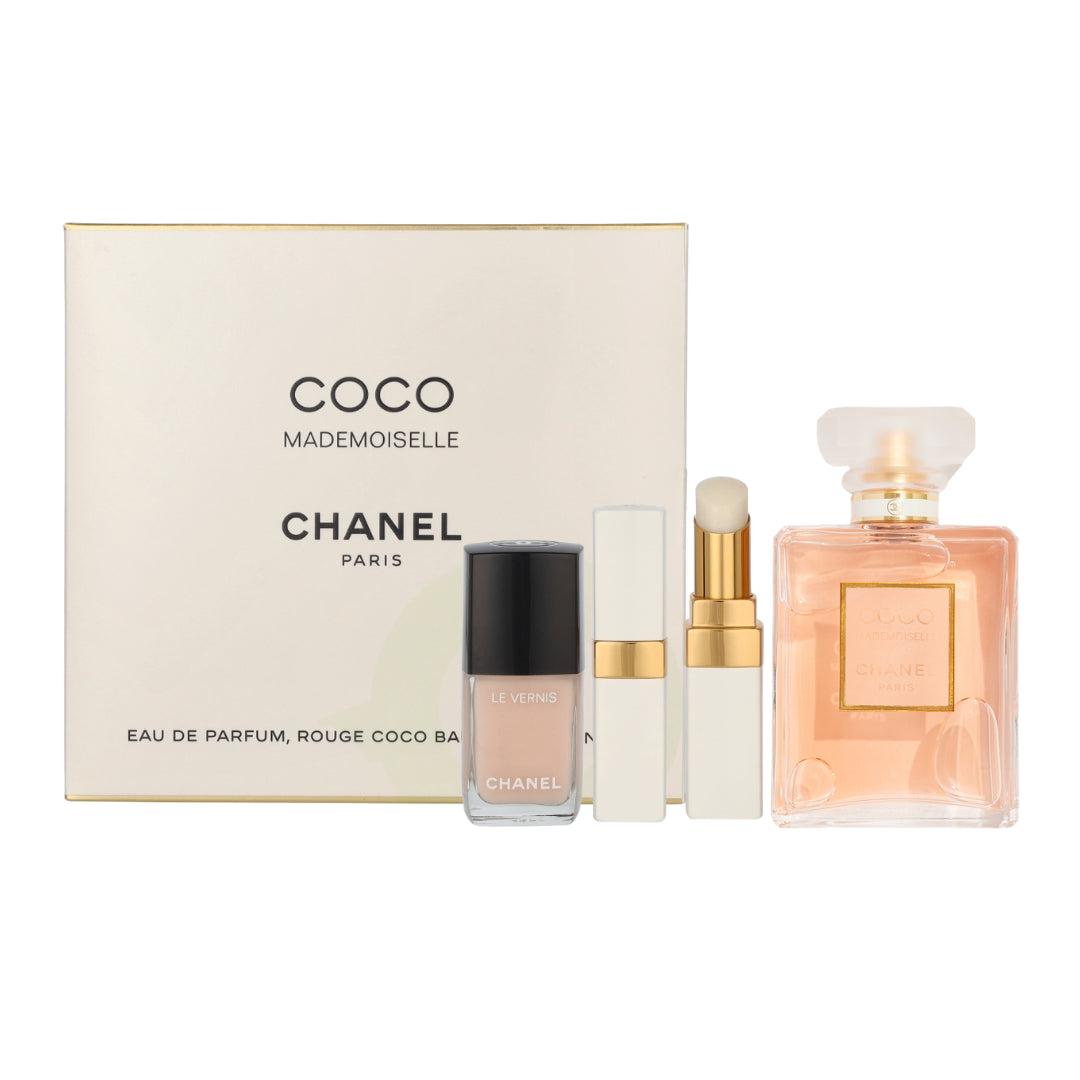 Chanel Coco Mademoiselle EDP 50ml + Lipstick + Nail Polish 3PC Set GiftPack