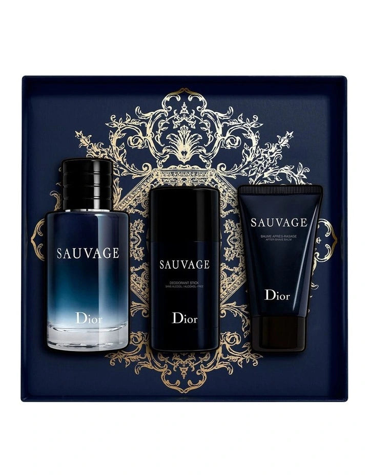 DIOR Sauvage Eau de Toilette, Deodorant And After-Shave Balm Set