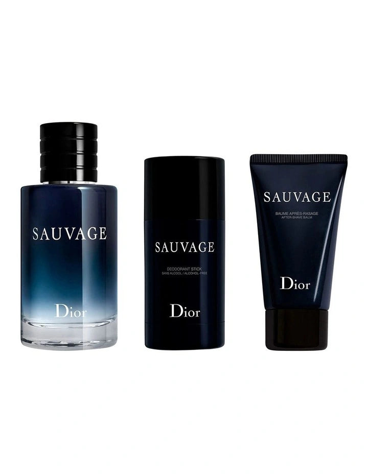 DIOR Sauvage Eau de Toilette, Deodorant And After-Shave Balm Set