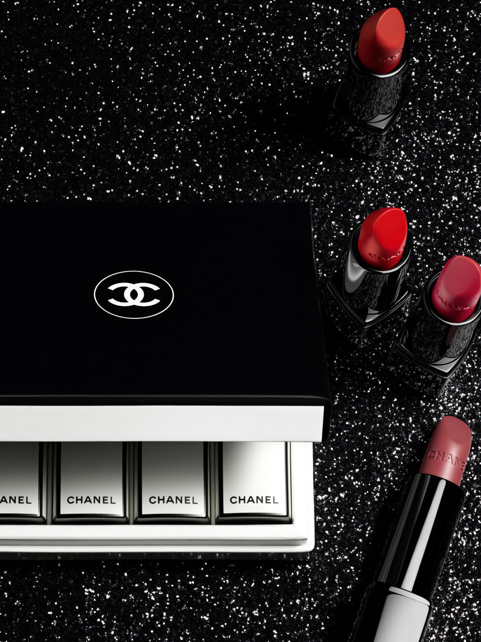 CHANEL ROUGE ALLURE VELVET NUIT BLANCHE SET Limited Edition Set of 4 x 3.5G