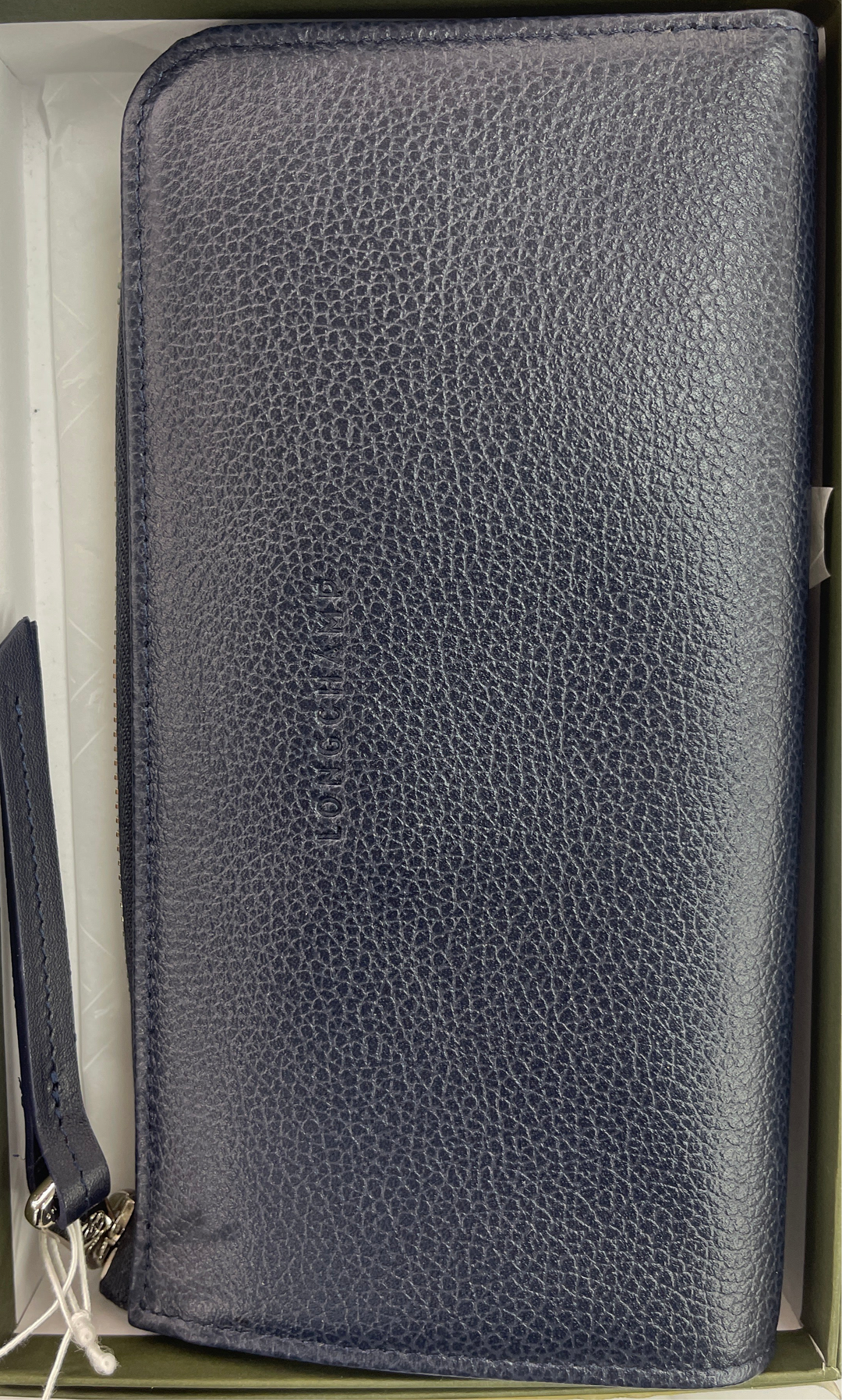 LONGCHAMP LC LE FOULONNE ZIP AROUND WALLET SAPPHIRE L3418021280     DARK BLUE EAN 3597921742621