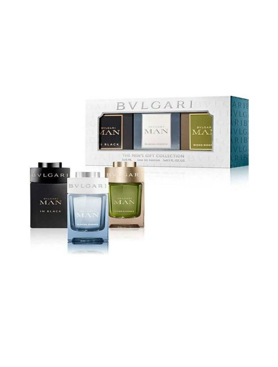 Shop now at Beauty Vendor Australia Online -Bvlgari Man Set  : In Black 15 ml + Wood Essence 15 ml + Rain Essence 15 ml - Premium Range from BVLGARI - Just $139.99!