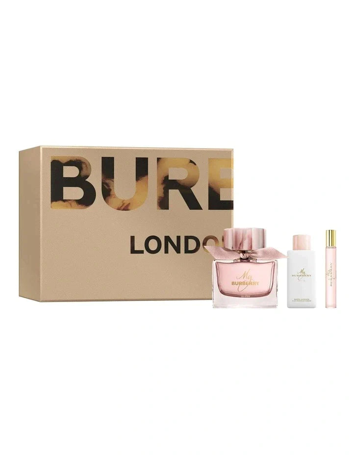 Shop now at Beauty Vendor Australia Online -Burberry My Burberry Blush Set: EDP 90ml + Body Lotion 75ml + Travel Spray 7.5ml - Premium Range from Burberry - Just $239!