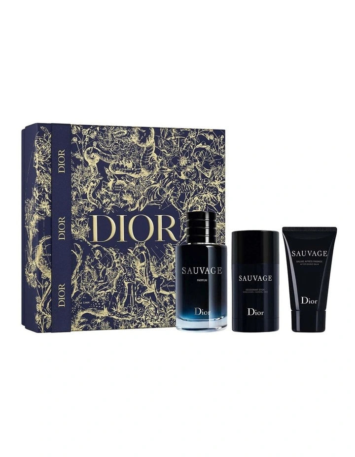 DIOR Sauvage Parfum 100ml 限量版礼品套装 (100ml/50ml/75g) 