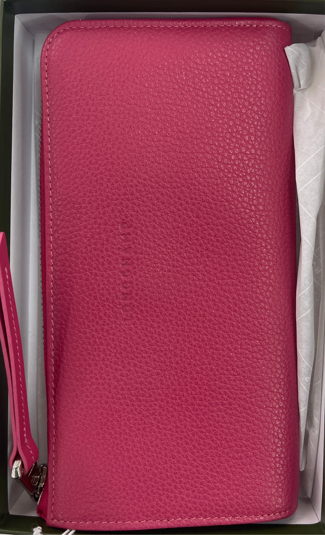 LONGCHAMP LC LE FOULONNE ZIP AROUND WALLET PINK L3418021018     EAN 2071620699194