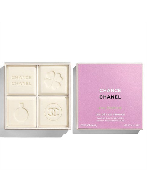 Chanel Chance Eau Fraiche Gentle Perfumes Soaps 4x40g