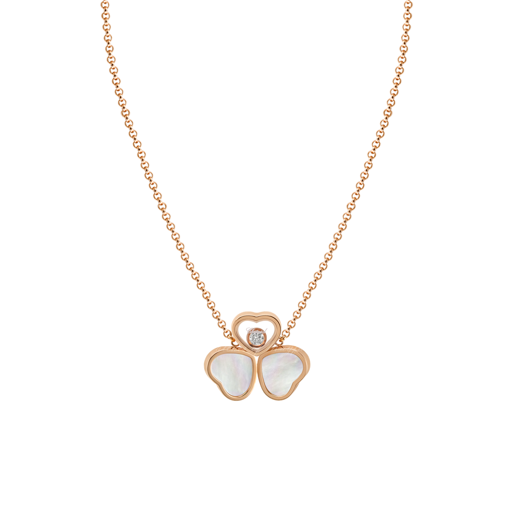 Chopard Necklace Luxury Diamond Necklace Happy Hearts Wings  81A083-5311    42 NKL