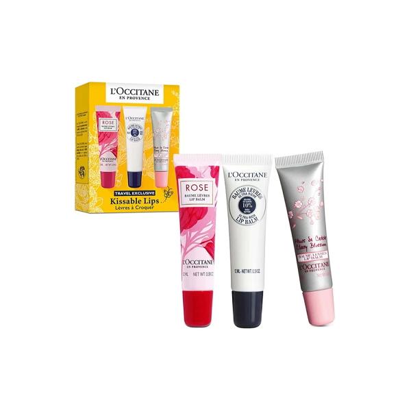 Shop now at Beauty Vendor Australia Online -L'Occitane en Provence  Set.: Lip Balm Rose 12 ml + Lip Balm Cherry 12 ml + Lip Balm Ultra Rich 12 ml - Premium Range from L'Occitane - Just $79.99!