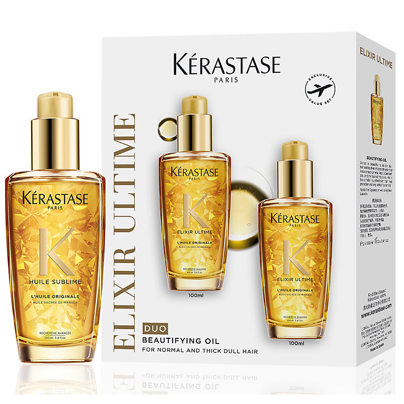 Shop now at Beauty Vendor Australia Online -Kerastase Elixir Ultime Original Hair Oil Duo Set 2x100ml - Premium Range from Kerastase - Just $150!