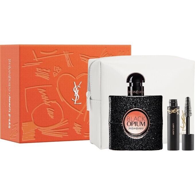 Yves Saint Laurent Black Opium EDP 50ml + Mini Lash Clash Gift + Pouch Set
