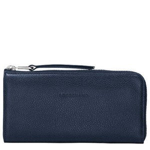 LONGCHAMP LC LE FOULONNE ZIP AROUND WALLET SAPPHIRE L3418021280     DARK BLUE EAN 3597921742621